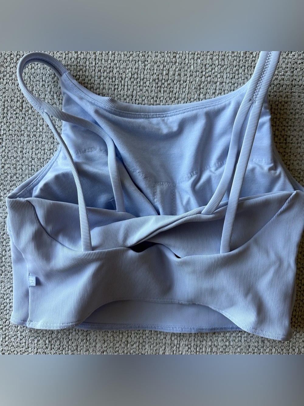 Lululemon athletica Light Blue Ribbed Tank Top